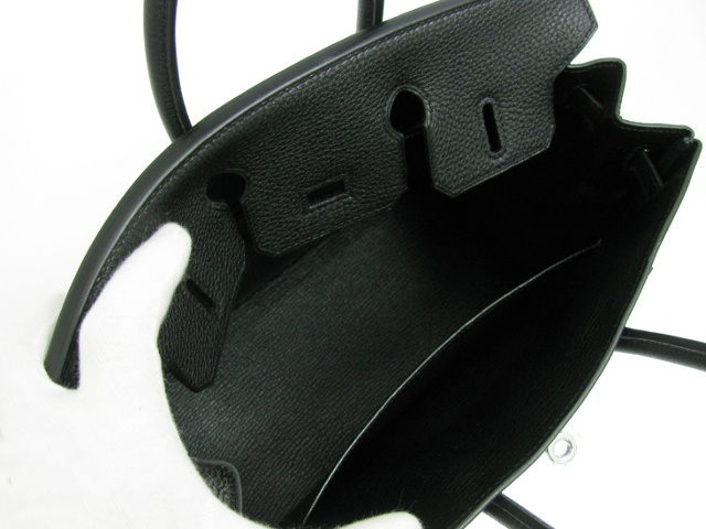 エルメス バーキン25/ハンドバッグ/ブラック/金具 シルバー)/トゴ【新品】